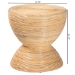 bali & pari Tokyo Laminated Natural Rattan Side Table -  Hourglass Accent Table with Modern Sculptural Design, Boho Chic Style for Living Room or Bedroom, Natural - BSOTokyo-Natural Rattan-Side Table