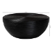 bali & pari Tokyo Laminated Natural Rattan Coffee Table - Handcrafted Bowl -Shaped Center Table for Living Room, Coastal Boho Style Furniture in Black - BSOTokyo-Black Rattan-Coffee Table