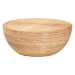 bali & pari Tokyo Laminated Natural Rattan Coffee Table - Handcrafted Bowl -Shaped Center Table for Living Room, Coastal Boho Style Furniture in Natural Brown - BSOTokyo-Natural Rattan-Coffee Table