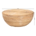 bali & pari Tokyo Laminated Natural Rattan Coffee Table - Handcrafted Bowl -Shaped Center Table for Living Room, Coastal Boho Style Furniture in Natural Brown - BSOTokyo-Natural Rattan-Coffee Table