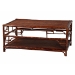 bali & pari Sebalio Tortoise Natural Rattan Coffee Table with Open Shelf - Vintage Style Center Table for Living Room, Sunroom, or Coastal Living Space - BSOWS142-Sebalio-Tortoise-Coffee Table