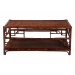 bali & pari Sebalio Tortoise Natural Rattan Coffee Table with Open Shelf - Vintage Style Center Table for Living Room, Sunroom, or Coastal Living Space - BSOWS142-Sebalio-Tortoise-Coffee Table