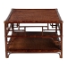 bali & pari Sebalio Tortoise Natural Rattan Coffee Table with Open Shelf - Vintage Style Center Table for Living Room, Sunroom, or Coastal Living Space - BSOWS142-Sebalio-Tortoise-Coffee Table
