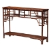 bali & pari Sebalio Tortoise Natural Rattan Console Table with Open Shelf - Vintage Style Accent Table for Entryway, Hallway or Coastal Living Space - BSOWS143-Sebalio-Tortoise-Console Table