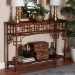 bali & pari Sebalio Tortoise Natural Rattan Console Table with Open Shelf - Vintage Style Accent Table for Entryway, Hallway or Coastal Living Space - BSOWS143-Sebalio-Tortoise-Console Table