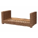 bali & pari Rhinos Handwoven Seagrass Daybed - Twin Size Coastal Boho Bed Frame with Basketweave Design - BSORhinos-Bleached Lt Brwn No Mattress-Daybed