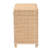 bali & pari Lanica Braided Natural Rattan Console Table with Drawers and Shelves - Coastal Style Storage Cabinet for Entryway, Living Room, or Bedroom, 35" - BSOBraided Sun Bleached Ivory Rattan-Version 2-Console Table