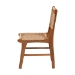 bali & pari Ariba Dining Chair with Mahogany Wood Frame and Viro Fiber Weaving, Rustic Boho Accent Chair for Dining Room or Kitchen - BSODC-05-Arimbi-Brown Wood/Rattan-DC