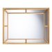 Baxton Studio Iskra Rectangular Mirror with Antique Goldleaf Frame - Modern Decorative Wall Accent for Living Room, Bedroom, or Entryway