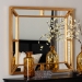 Baxton Studio Iskra Rectangular Mirror with Antique Goldleaf Frame - Modern Decorative Wall Accent for Living Room, Bedroom, or Entryway - BSORXW-10953-Wall Mirror