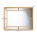 Baxton Studio Iskra Rectangular Mirror with Antique Goldleaf Frame - Modern Decorative Wall Accent for Living Room, Bedroom, or Entryway - BSORXW-10953-Wall Mirror