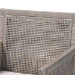 bali & pari Karis Rattan Dining Chair with Cushion - Handwoven Wicker Armchair with Mahogany Wood Frame, Coastal Boho Style Indoor Seating, French Grey - BSOKaris-French Grey-DC