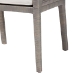 bali & pari Karis Rattan Dining Chair with Cushion - Handwoven Wicker Armchair with Mahogany Wood Frame, Coastal Boho Style Indoor Seating, French Grey - BSOKaris-French Grey-DC