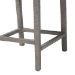 bali & pari Sofia Rattan Counter Stool with Mahogany Wood Frame - Handwoven Wicker Counter Height Chair with Cushion, Coastal Boho Style Kitchen Island Seating, French Grey - BSOSofia-French Grey-CS