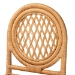 bali & pari Oxford Round Back Rattan Counter Stool - Handwoven Cane Counter Height Chair with Open Lattice Design, Natural Wicker Coastal Kitchen Island Seating - BSOOxford-Light Honey Rattan-CS