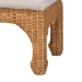 bali & pari Abena Ming Style Natural Rattan Bench with Cushion - Boho Chic Accent Seating for Entryway, Bedroom, or Living Room - BSOAbena-Light Honey Wicker/Rattan-Bench