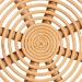 bali & pari Adeola Round Lantern-Shaped Rattan Coffee Table - Handcrafted Coastal Boho Style Centerpiece for Living Room, Den, or Sunroom - BSOAdeola-Light Honey Rattan Coffee Table