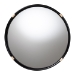 bali & pari Fenicia Round Rattan Wall Mirror with Black Frame - Decorative Framed Mirror for Entryway, Living Room, or Bathroom