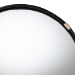 bali & pari Fenicia Round Rattan Wall Mirror with Black Frame - Decorative Framed Mirror for Entryway, Living Room, or Bathroom - BSOF247-FT8-Mirror