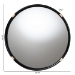 bali & pari Fenicia Round Rattan Wall Mirror with Black Frame - Decorative Framed Mirror for Entryway, Living Room, or Bathroom - BSOF247-FT8-Mirror