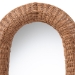 bali & pari Brisia Oval Rattan Wall Mirror - Handwoven Wicker Framed Mirror for Entryway, Living Room, or Bedroom, Natural - BSOF247-FT7-Mirror