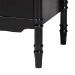 Baxton Studio Marisela Black Wood Dresser with Drawers - Bamboo-Inspired Legs and Brass Handles, 6-Drawer Modern Transitional Bedroom Storage Unit - BSOMG9014-Black 9990-6DW-Dresser