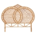 bali & pari Nerita Rattan Headboard - Handwoven Wicker Headboard Panel with Double Circle Design, Light Honey, Lightweight Coastal Bedroom Decor, Queen Size - BSOAmelia-Light Honey Rattan-HB-Queen