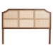 Baxton Studio Hermine Bamboo Woven Headboard - Solid Wood Bed Backrest Panel with Curved Top, Boho Coastal Bed Accent, Queen Size - BSOHermine-HRN20-Headboard Queen