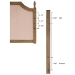 Baxton Studio Lourdes Upholstered Headboard with Solid Wood Frame - Tufted Backrest Panel with Curved Top, Elegant Bedroom Decor, Queen Size - BSOLouvre-Light Beige-Headboard Queen