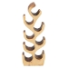 bali & pari Matana Suar Wood Wine Rack with 8-Bottle Capacity, Modern Rustic Wine Organizer Stand with Tree Branch Design, Free-Standing Display for Countertop Home Bar or Kitchen - BSOSuar WR 002-Natural/Wooden-Wine Rack
