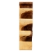 bali & pari Matana Suar Wood Wine Rack with 8-Bottle Capacity, Modern Rustic Wine Organizer Stand with Tree Branch Design, Free-Standing Display for Countertop Home Bar or Kitchen - BSOSuar WR 002-Natural/Wooden-Wine Rack