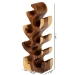 bali & pari Matana Suar Wood Wine Rack with 8-Bottle Capacity, Modern Rustic Wine Organizer Stand with Tree Branch Design, Free-Standing Display for Countertop Home Bar or Kitchen - BSOSuar WR 002-Natural/Wooden-Wine Rack