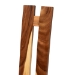 bali & pari Lin Suar Wood Dining Chair Set of 2 - Handcrafted Solid Wood Chair with Natural Grain Pattern, Rustic Modern Accent Seating for Dining Room or Kitchen - BSOLin-Natural/Wooden-DC