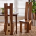 bali & pari Lin Suar Wood Dining Chair Set of 2 - Handcrafted Solid Wood Chair with Natural Grain Pattern, Rustic Modern Accent Seating for Dining Room or Kitchen - BSOLin-Natural/Wooden-DC