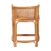bali & pari Aria Natural Rattan Counter Stool with Backrest and Removable Cushion - Handwoven Cane Counter Height Seating for Kitchen Island or Dining Area - BSOAnia-Light Honey/Rattan-CS