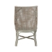 bali & pari Bella Rattan Dining Chair with Cushion - Handwoven Wicker Accent Side Chair with High Backrest, Coastal Boho Seating for Kitchen or Dining Area, French Grey - BSOBella-French Grey/Rattan-DC