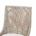 bali & pari Bella Rattan Dining Chair with Cushion - Handwoven Wicker Accent Side Chair with High Backrest, Coastal Boho Seating for Kitchen or Dining Area, French Grey - BSOBella-French Grey/Rattan-DC