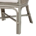 bali & pari Bella Rattan Dining Chair with Cushion - Handwoven Wicker Accent Side Chair with High Backrest, Coastal Boho Seating for Kitchen or Dining Area, French Grey - BSOBella-French Grey/Rattan-DC