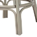 bali & pari Bella Swivel Rattan Bar Stool with Cushion - Handwoven Wicker Bar Chair with Backrest and Footrest, French Grey - BSOBella-French Grey/Rattan-BS