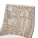 bali & pari Bella Swivel Rattan Counter Stool with Cushion - Handwoven Wicker Kitchen Island Seating with Backrest and Footrest, French Grey - BSOBella-French Grey/Rattan-CS