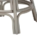 bali & pari Bella Swivel Rattan Counter Stool with Cushion - Handwoven Wicker Kitchen Island Seating with Backrest and Footrest, French Grey - BSOBella-French Grey/Rattan-CS