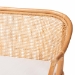 bali & pari Ceona 3-Piece Natural Rattan Dining Nook Set - L-Shaped Banquette Seating with Cushions and Wicker Table with Scallop Edge, Boho Coastal Style Dining - BSOAdede/Palm Short-3PC Dining Set