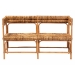 bali & pari Adisa Natural Rattan Bench - Handcrafted Banquette with Woven Seagrass Seat and Back, Coastal Boho Accent Seating for Entryway, Dining or Living Room - BSOAdisa-Light Honey Rattan-Bench