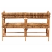 bali & pari Adisa Natural Rattan Bench - Handcrafted Banquette with Woven Seagrass Seat and Back, Coastal Boho Accent Seating for Entryway, Dining or Living Room - BSOAdisa-Light Honey Rattan-Bench