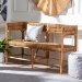 bali & pari Adisa Natural Rattan Bench - Handcrafted Banquette with Woven Seagrass Seat and Back, Coastal Boho Accent Seating for Entryway, Dining or Living Room - BSOAdisa-Light Honey Rattan-Bench