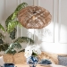 bali & pari Enola Handwoven Jute Pendant Lampshade - Boho Chic Ceiling Light Cover with Twisted Spiral Design - BSOF247-FT10-Lamp Shade