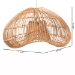 bali & pari Hansa Natural Rattan Pendant Lampshade - Handcrafted Dome-Shape Ceiling Light Cover, Coastal Boho Decor - BSOF247-FT11-Lamp Shade