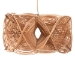 bali & pari Jeneth Natural Rattan Pendant Lampshade - Coastal Boho Ceiling Light Cover with Handcrafted Geometric Design