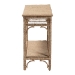 bali & pari Ganit Handwoven Seagrass Console Table - Entryway Table with Wrapped Frame and Lower Shelf, Accent Table for Hallway, Living Room, or Foyer Decor - BSOF248-FT3-Seagrass-Console Table