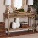 bali & pari Ganit Handwoven Seagrass Console Table - Entryway Table with Wrapped Frame and Lower Shelf, Accent Table for Hallway, Living Room, or Foyer Decor - BSOF248-FT3-Seagrass-Console Table